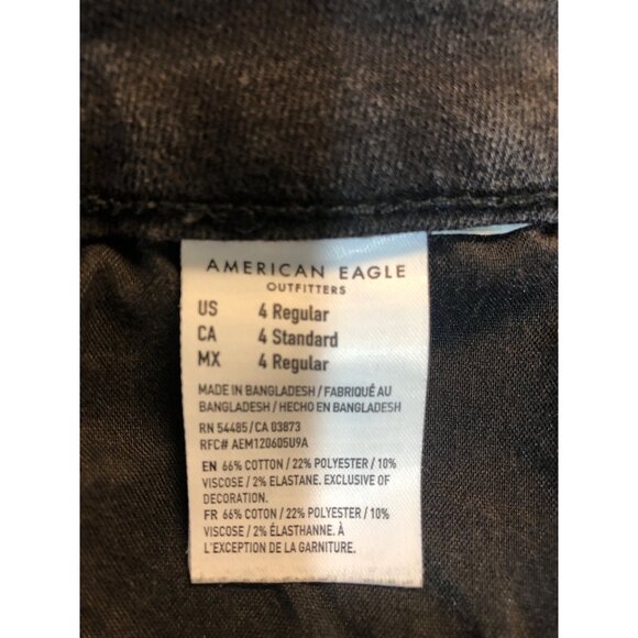 American Eagle Outfitters Next Level Stretch Curvy Highest Rise Blk Jegging Sz 4 - Picture 10 of 11
